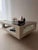 Space Age Coffee Table in White Smoked Glass and Wenge Wood, 1970s For Sale - Image 3 of 11