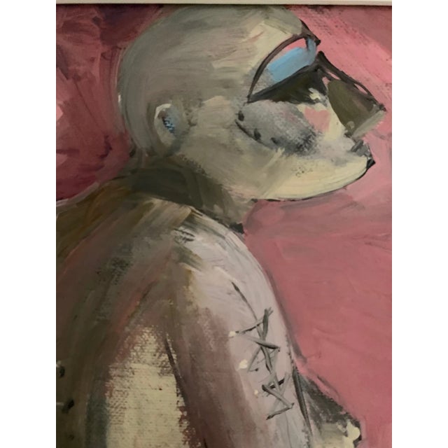 Bruno Paoli "Death in the Theater" Original Italian Modern Theater Interior, 20th Century Florence Italy Fine Art Painting, Oil on Canvas, 19x26" For Sale - Image 4 of 8