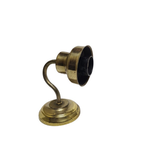 Metal Vintage Art Deco Wall Lamp, Poland, 1950s For Sale - Image 7 of 9