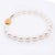 Modern Vintage 18k Gold & Cultured Pearl Single Strand Bracelet For Sale - Image 3 of 12