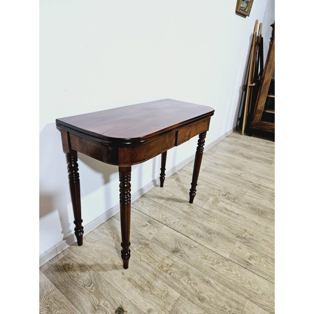 Antique Card Game Table in Mahogany, 1800s For Sale - Image 3 of 18