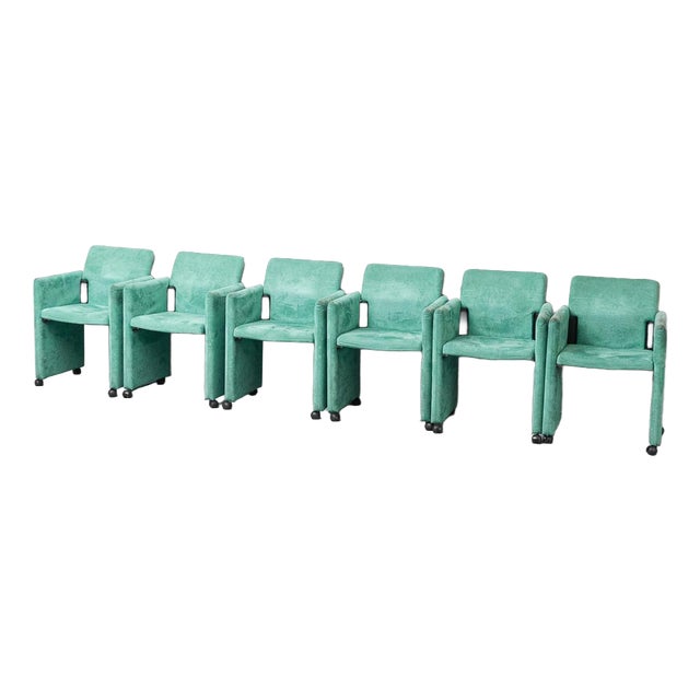 Roota Armchairs by Franco Buzzatti and Enrico Rocchi for Deko, 1970s, Set of 6 For Sale