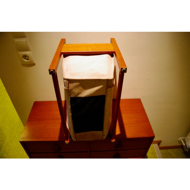 Teak and Leather Magazine Rack by Torbjorn Afdal, Norway, 1960s For Sale - Image 4 of 11