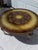 19th Century Round French Hand Painted Gilt Coffee Table with Glass Top For Sale - Image 4 of 13