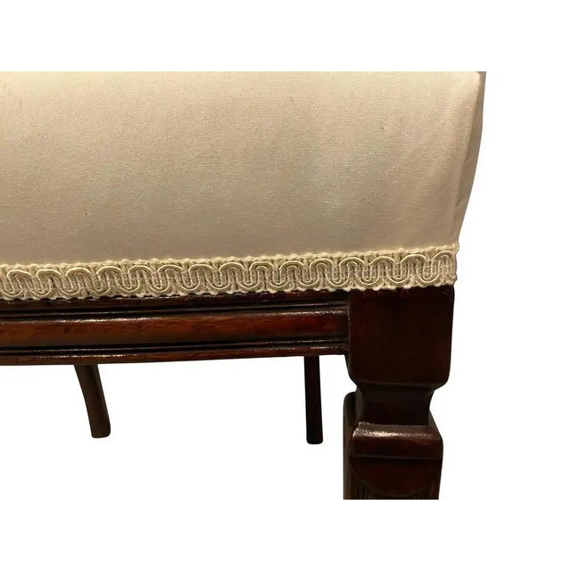 Set of Eight George III Style Mahogany Dining Chairs For Sale In Boston - Image 6 of 7
