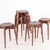 Beautiful set of six Japanese stools. Made of solid wood, they stack neatly. High-quality craftsmanship from the 1980s in...
