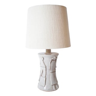 Kasaï Avignon Off White Ceramic Lamp from Barracuda Interiors For Sale
