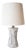 Kasaï Avignon Off White Ceramic Lamp from Barracuda Interiors For Sale