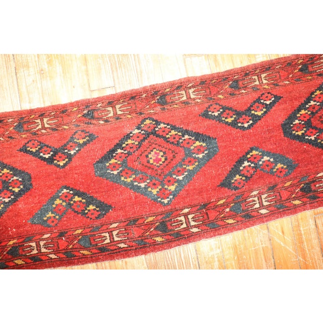 Red Tribal Ersari Small Rug no. j3614 For Sale - Image 4 of 6