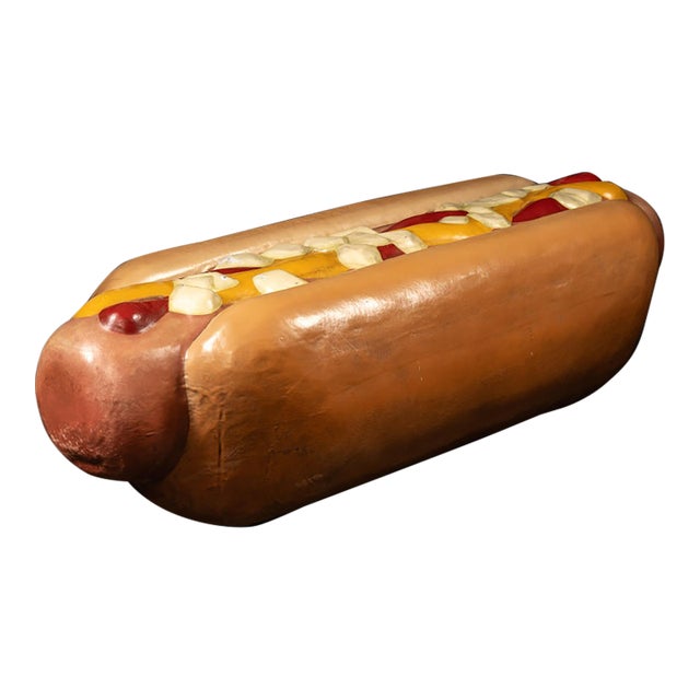 Vintage Milwaukee County Stadium Giant Hot Dog Concession Display For Sale