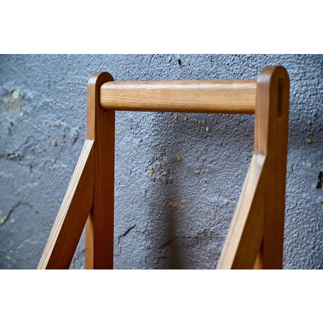Brown Modernist Fixed Chair in Beech and Plywood, 1970s For Sale - Image 8 of 13