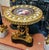 Rococo 1980s Rococo Black Coffee Table With Gold Leaf Accents & Artistic Inlay Details For Sale - Image 3 of 3