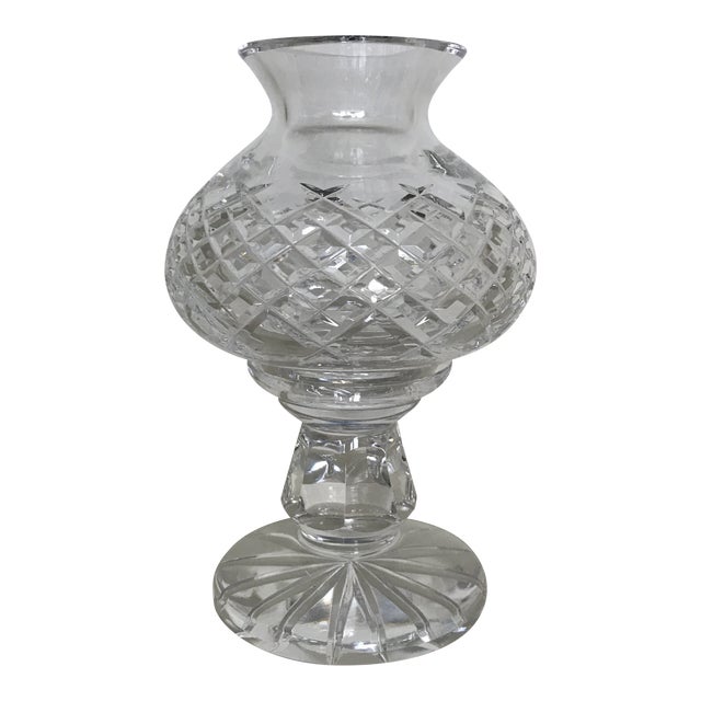 Waterford Crystal Hurricane Style Candle Holder 2 Piece Chairish