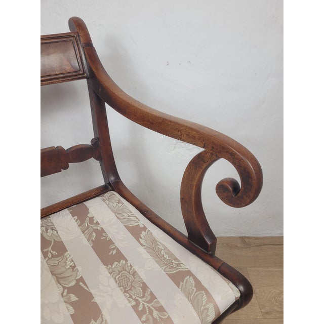 Antique Victorian Upholstered Mahogany Carver Armchair, 1890 For Sale - Image 9 of 18