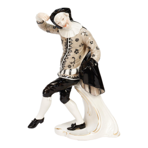 Nymphenburg Porcelain Commedia Dell'Arte Figure of Scaramuz