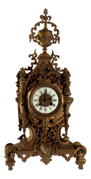 Antique Bronze Table Clock