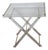 Folding Side Table in Acrylic Glass and Brass, Italy, 1970s For Sale