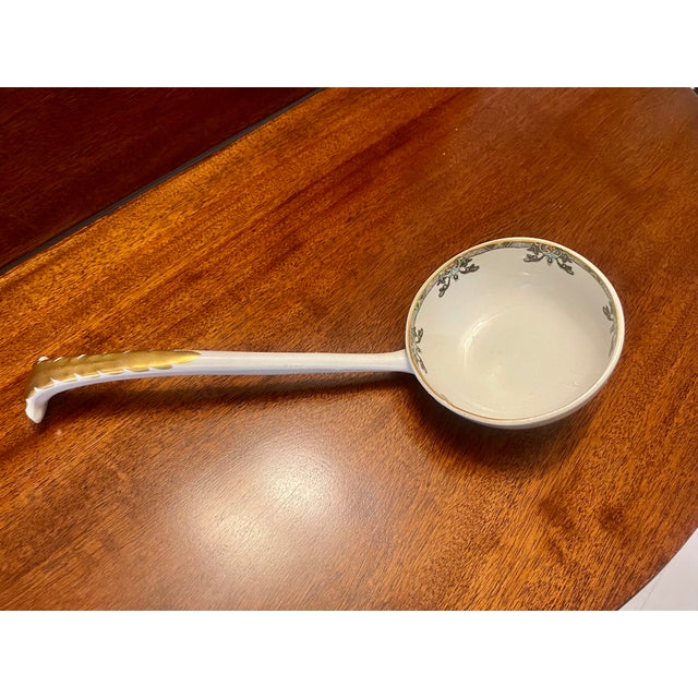 19th C. Spode "Landscape" Chinoiserie Gilt Handled Bowl For Sale - Image 10 of 11