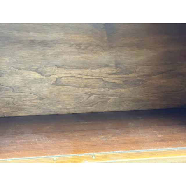 Brown Empire Manufacturing Company Tudor Revival Walnut Highboard Cabinet, Circa 1920's For Sale - Image 8 of 12