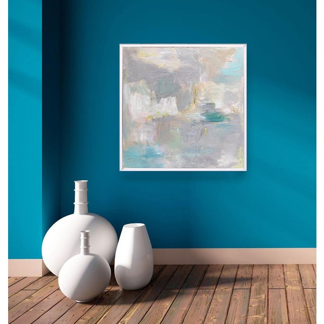 "Passing Shower" by Trixie Pitts Abstract Expressionist Oil Painting For Sale - Image 10 of 13