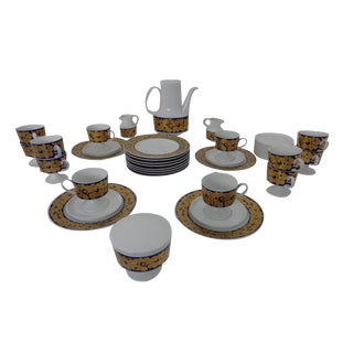 Coffee Service for 12 by Tapio Wirkkala for Rosenthal, 1960s, Set of 42 For Sale