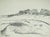 Roger Crusat, Village au loin, Crayon For Sale - Image 6 of 6