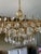 Large Chandelier in Gilded Brass and Crystal from Palwa, Germany, 1970 For Sale - Image 3 of 10