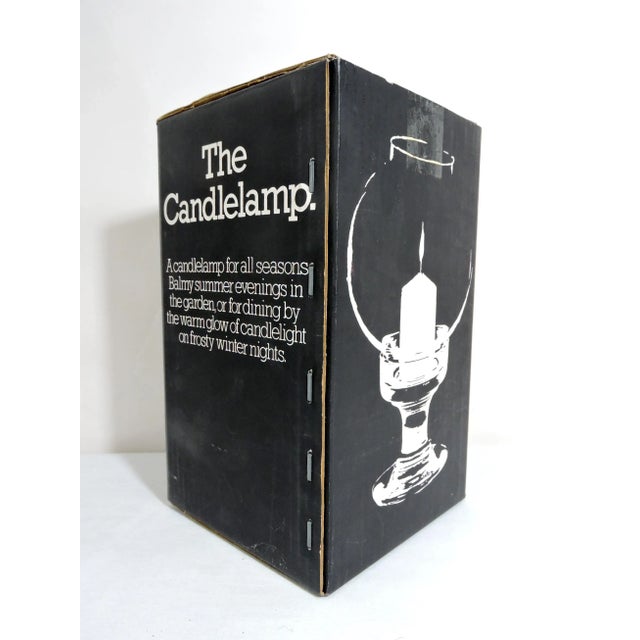 Vintage 1980s English Traditional Dartington Etched Glass Candle Holder / Lantern For Sale In Tampa - Image 6 of 6