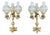 20th Century Three-Light Bronze Candelabra, Set of 2 For Sale