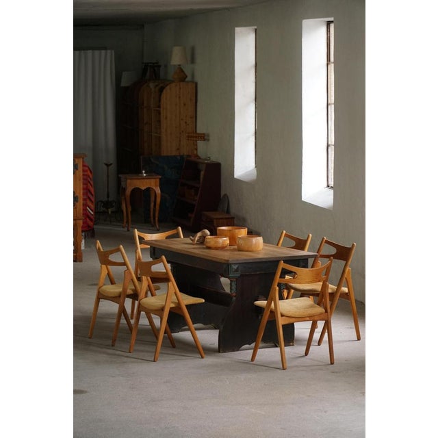 Danish CH29 Dining Chairs attributed to Hans J. Wegner for Carl Hansen & Son, 1951, Set of 6 For Sale - Image 13 of 18