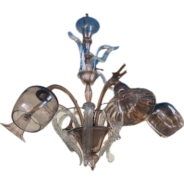 1950s Venetian Chandelier in Murano Glass, 1940s For Sale - Image 5 of 18