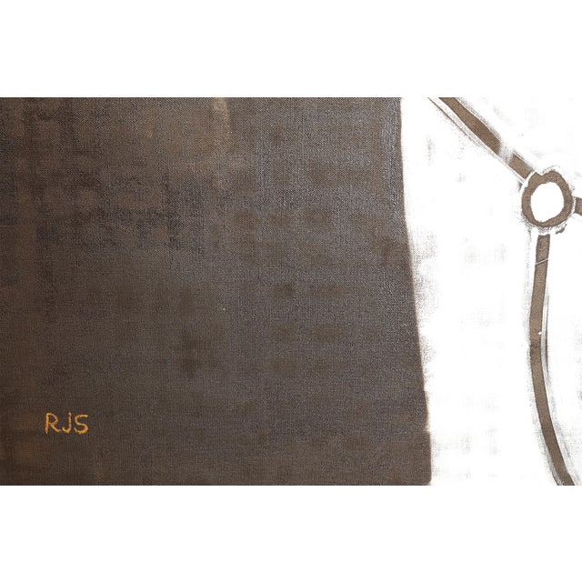 Contemporary Large Horse Oil Painting. Equestrian Oil Painting For Sale - Image 11 of 12