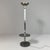 Italian art deco floor lamp with integrated table, 1930s Floor lamp with integrated table in chromed metal. It features a...