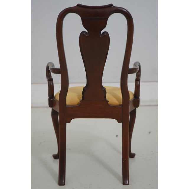 Brown Queen Anne Style Mahogany Diminutive Armchair For Sale - Image 8 of 12