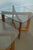 Attributed to Adrian Pearsall Walnut & Glass Top Side Tables, Pair, 1970s For Sale - Image 10 of 11