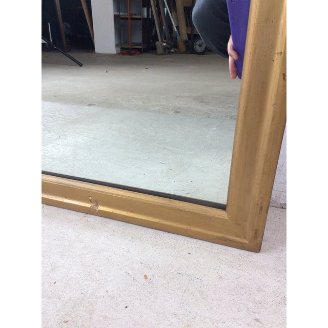 Mid Century Modern Rectangular Wall Mirror With Blonde Wood Frame For Sale - Image 11 of 17