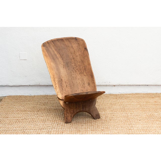 1950s Crocodile Carving African Senufo Chair For Sale - Image 5 of 8