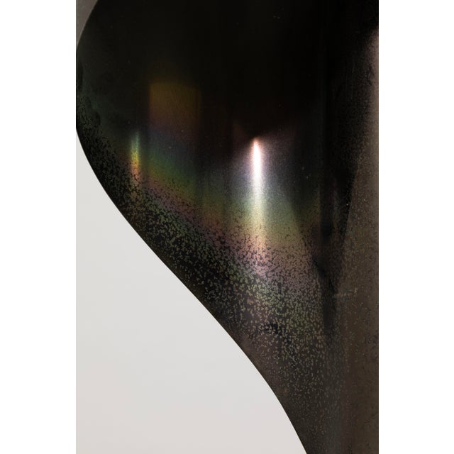 Brown Pair of Eichholz Corsini Wiskemann Stillnovo Brushed Metal Lamps For Sale - Image 8 of 9