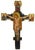 Religious Artist, 14th Century Style Crucifix, Tempera on Panel For Sale - Image 16 of 16