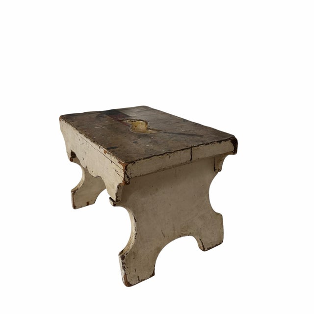 Farmhouse Antique Handmade One Step Bed Step, Step Stool, Milking Stool For Sale - Image 3 of 10
