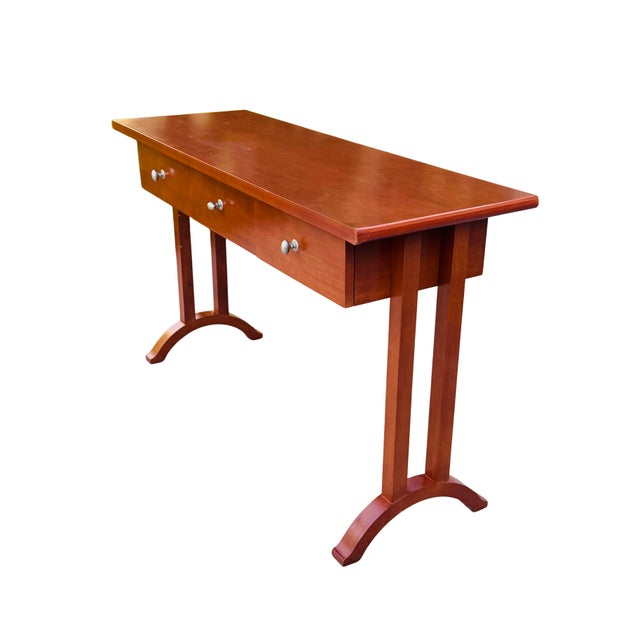 Michael Graves Postmodern Console Table / Writing Desk – Vintage Designer Furniture Item Description A distinctive example...