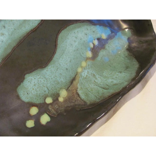 Marianna Von Allesch Large Biomorphic Center Bowl Leaf Shaped For Sale - Image 11 of 13