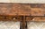 1970s Hekman Burl Wood, Faux Bamboo Console With Nesting Stools & Brass Accents For Sale - Image 5 of 14