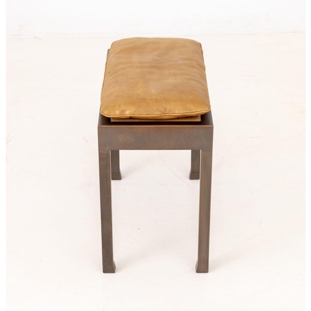 Early 21st Century Romeo Sozzi for Promemoria "Gong" Bronze Stool For Sale - Image 5 of 9