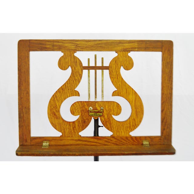 Antique Hamilton Adjustable Iron Base Music Stand Chairish