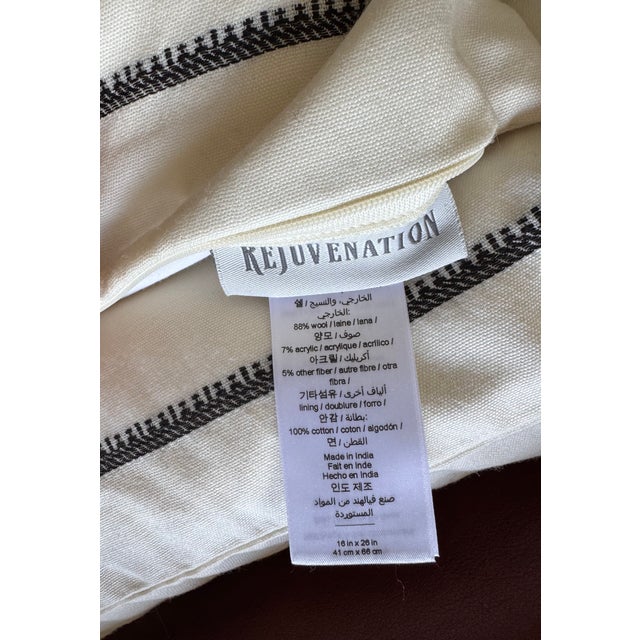 Beige Rejuvenation Wool Blend Lumbar Accent Pillows - A Pair For Sale - Image 8 of 9