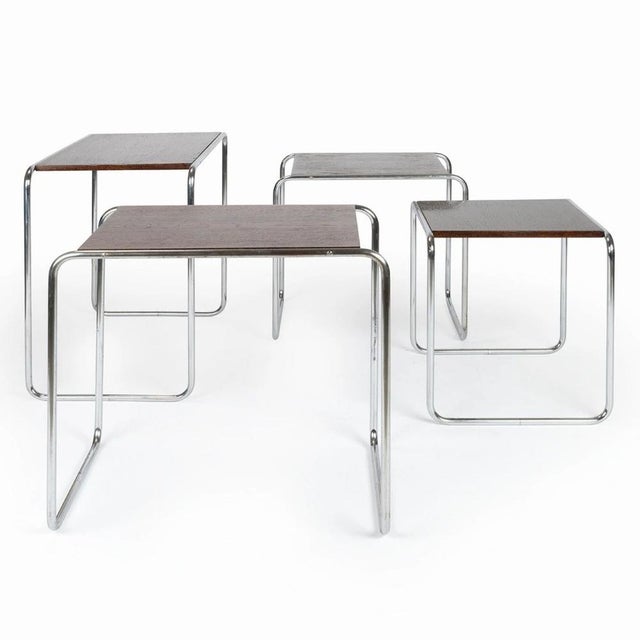 B-9 Nesting Tables from Slezak Factories, Set of 4 For Sale - Image 11 of 12