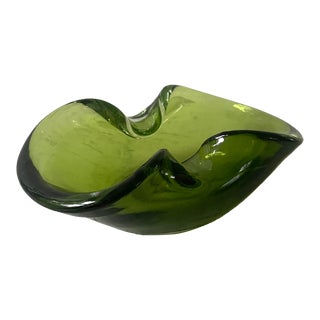 Mid Century Murano Glass Ashtray For Sale