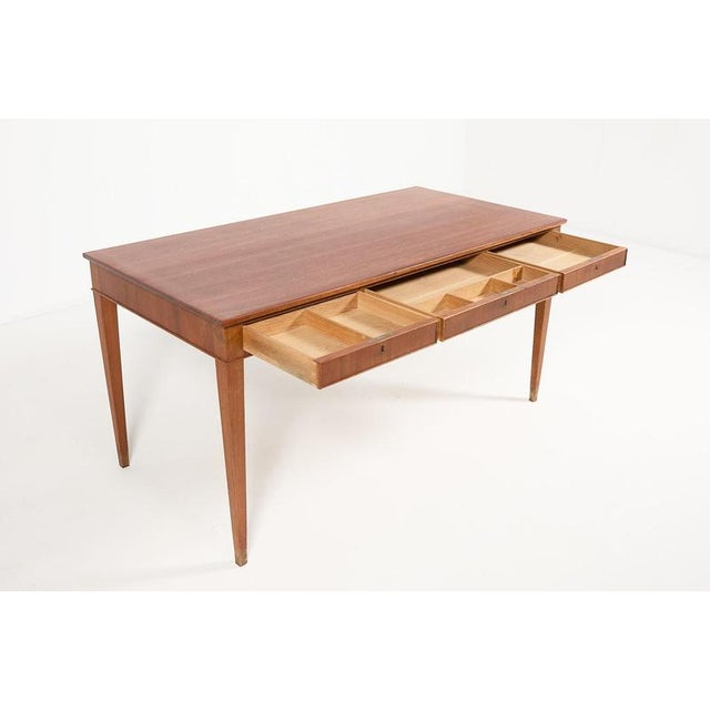 1950s Danish Mahogany Desk from Frits Henningsen, 1950s For Sale - Image 5 of 13