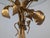 Metal Mid-Century Modern Gilt Metal Floral Rose Side Table, 1970s For Sale - Image 7 of 18
